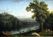 Jacob Philipp Hackert River Landscape oil painting on canvas